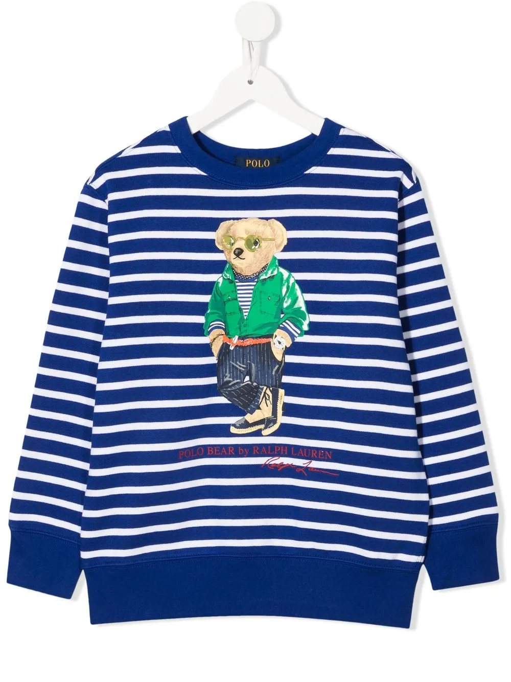 

Ralph Lauren Kids sudadera con motivo Polo Bear - Azul