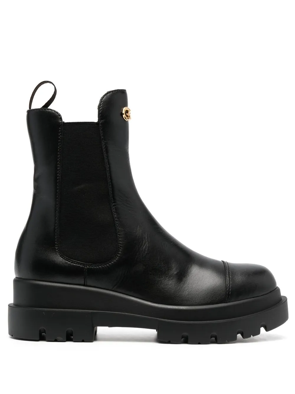 

Giuseppe Zanotti botines con placa del logo - Negro