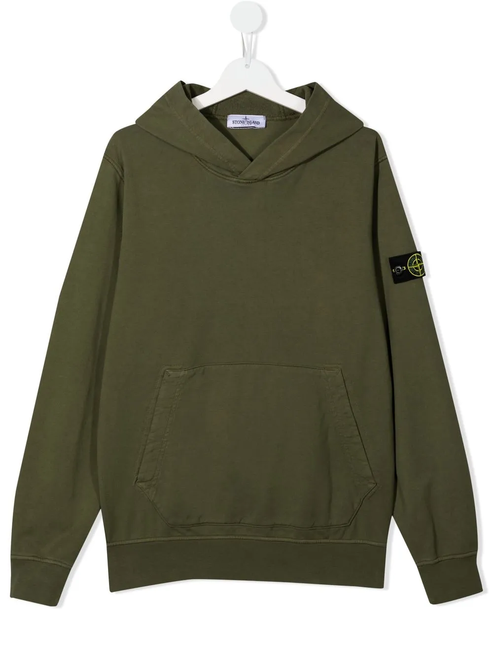 

Stone Island Junior hoodie con distintivo de brújula - Verde