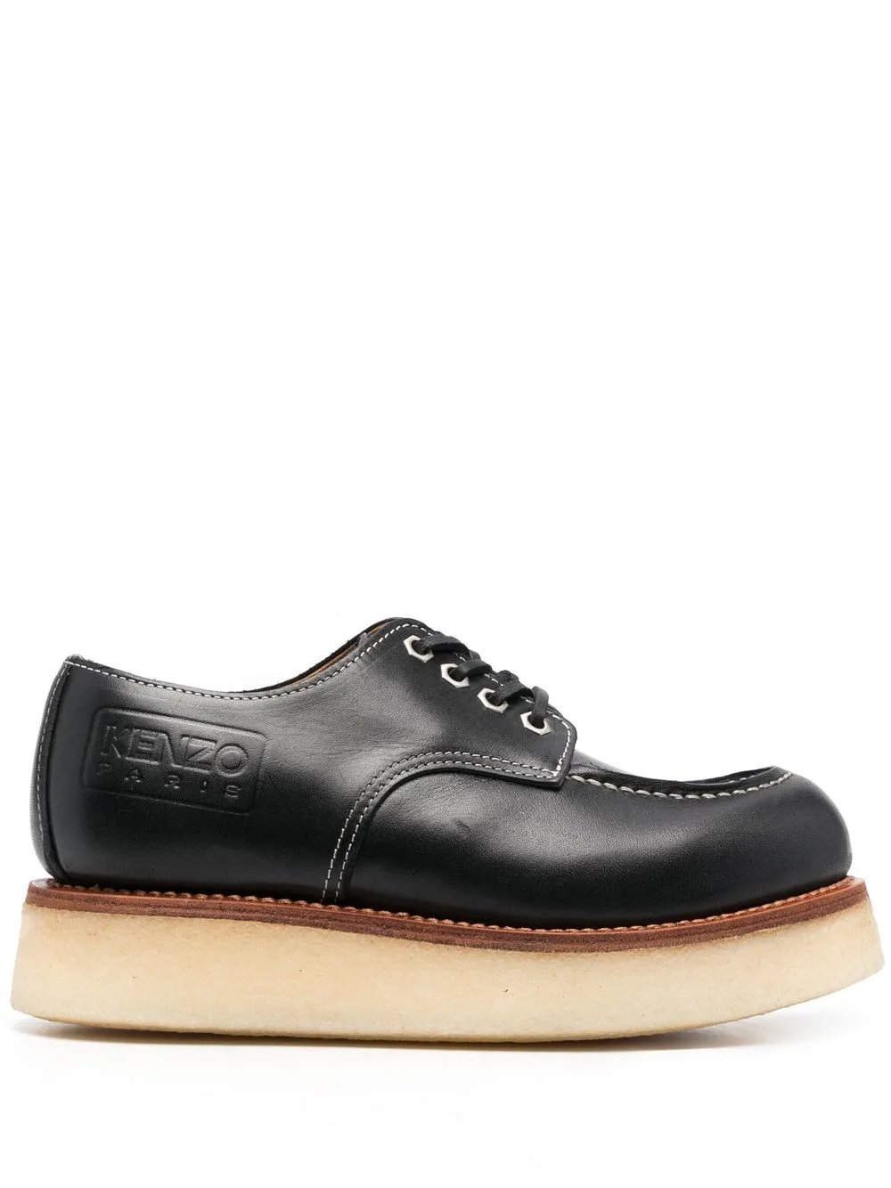 

Kenzo lace-up leather loafers - Black