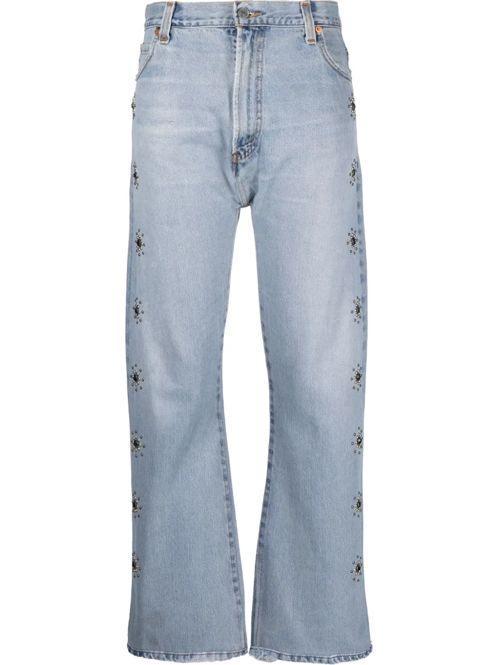 

RE/DONE crystal-embellished bootcut jeans - Blue