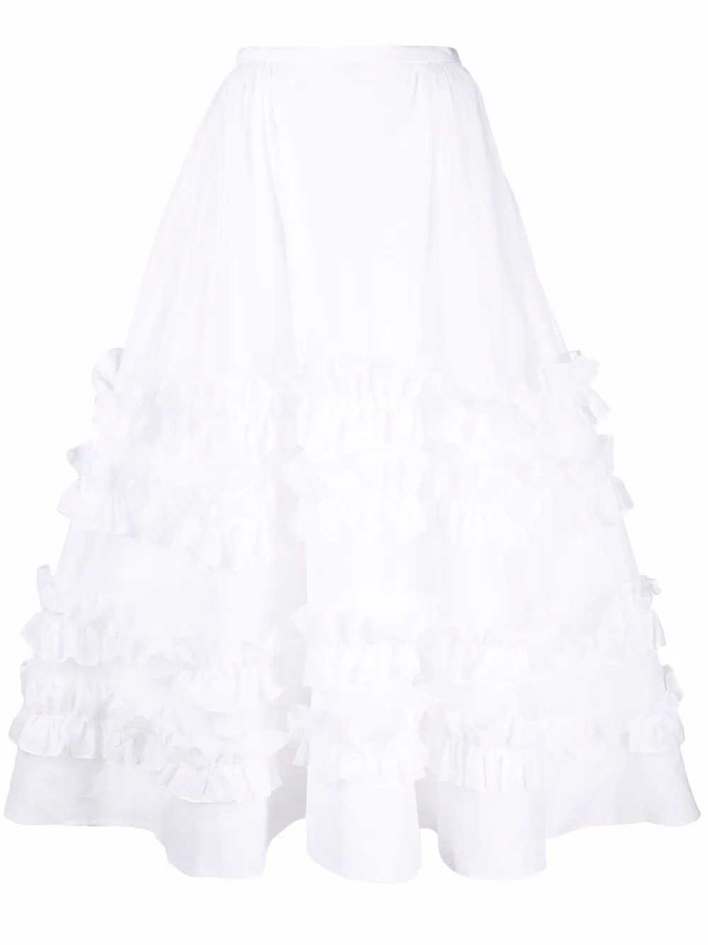 

Molly Goddard Maisie ruffled maxi skirt - White