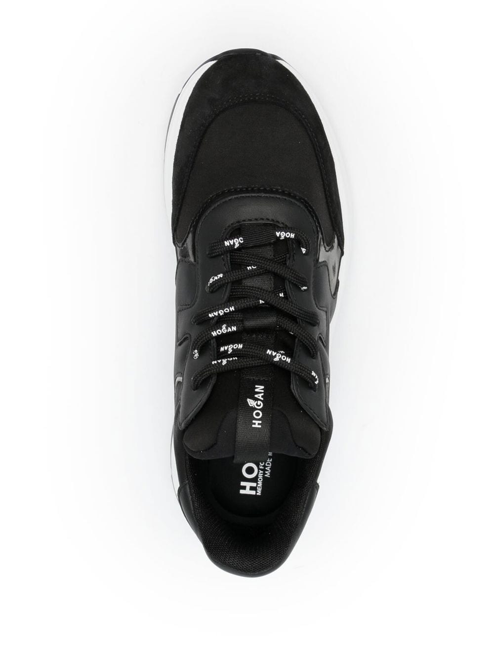 Shop Hogan H585 Low-top Sneakers In Black