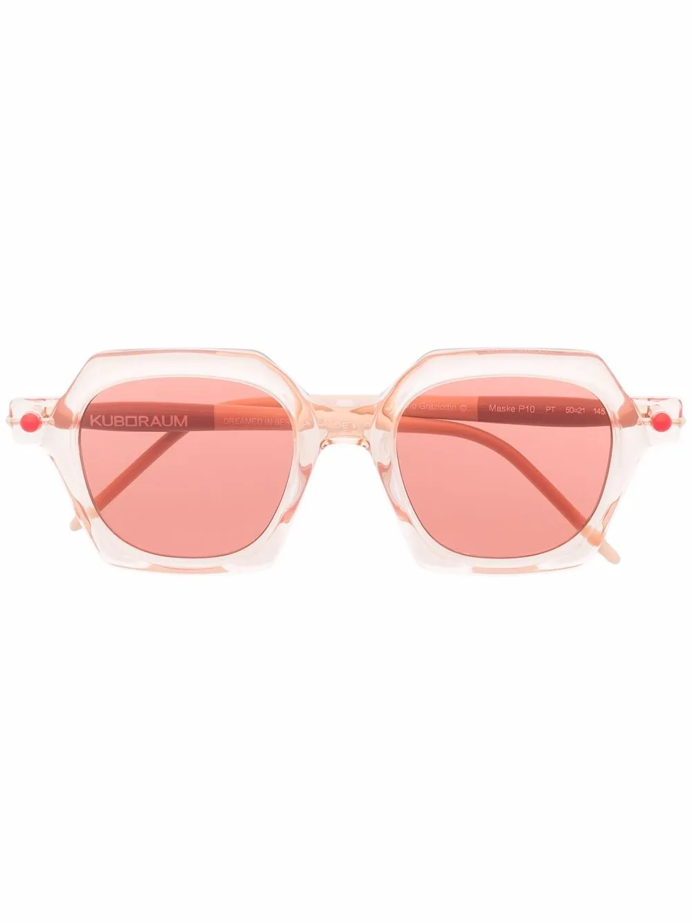 

Kuboraum oversize-frame sunglasses - Pink