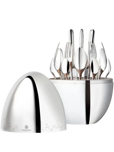 Christofle Mood Skyline Paris 24-piece flatware set (six-person setting)