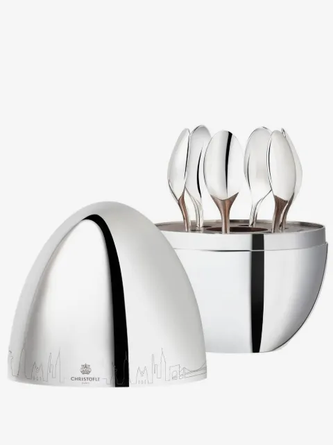 Christofle set de seis cucharas de café Mood Skyline New York
