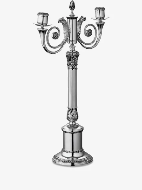 Christofle Malmaison two-light candelabra
