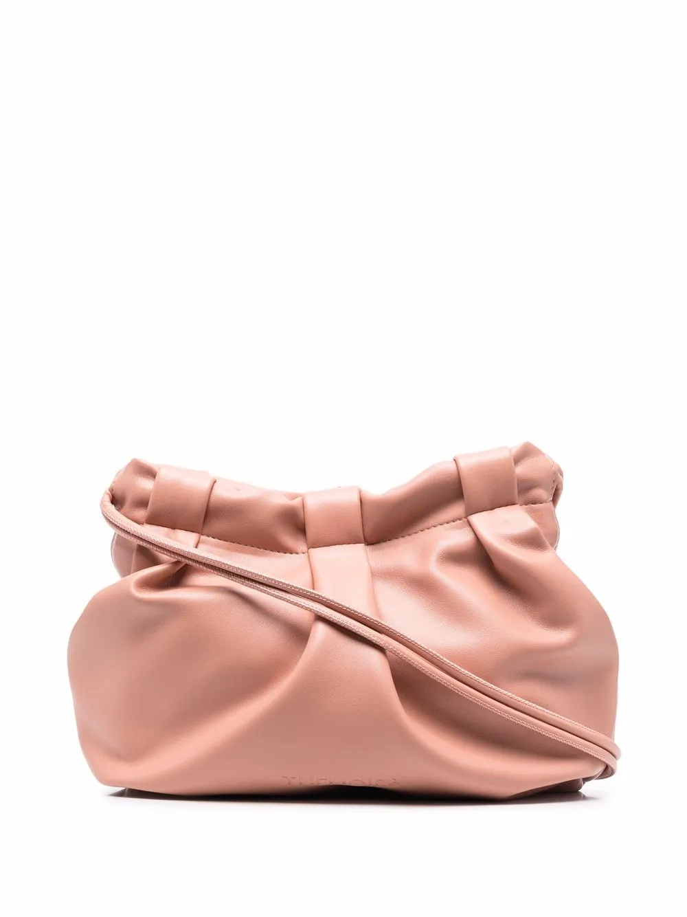 

Themoirè ruched drawstring shoulder bag - Pink