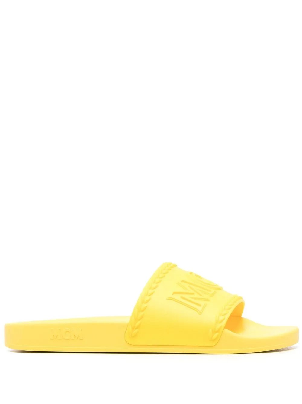 

MCM embossed logo slides - Yellow