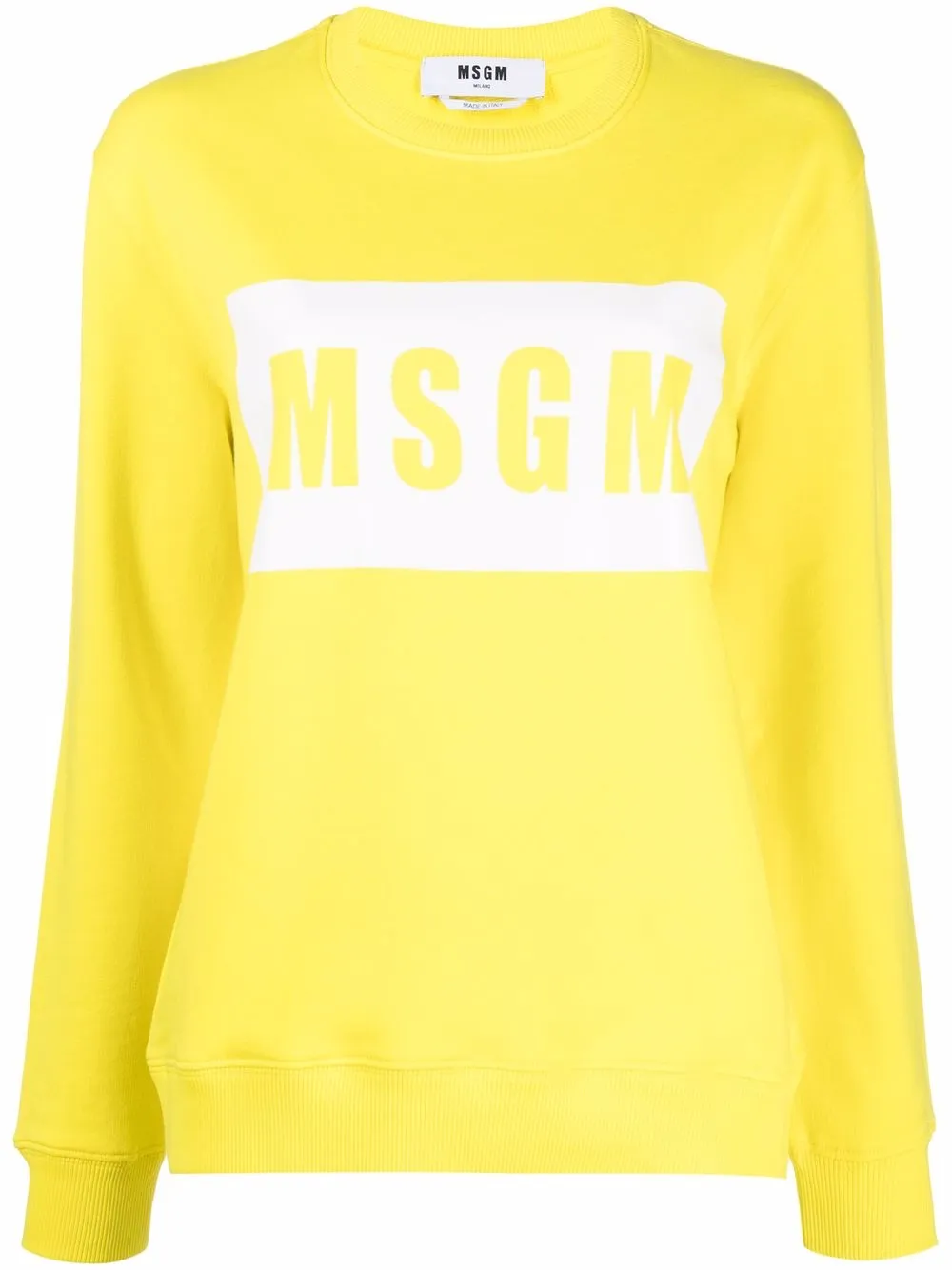 

MSGM hoodie con logo estampado - Amarillo