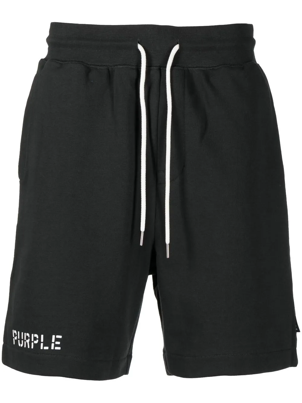 

Purple Brand shorts deportivos con logo estampado - Negro