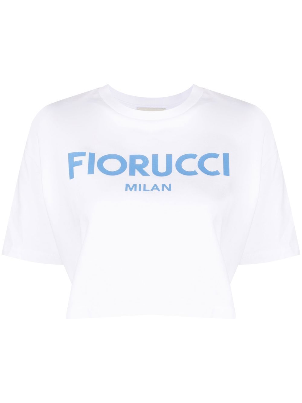 

Fiorucci logo-print cropped T-shirt - White