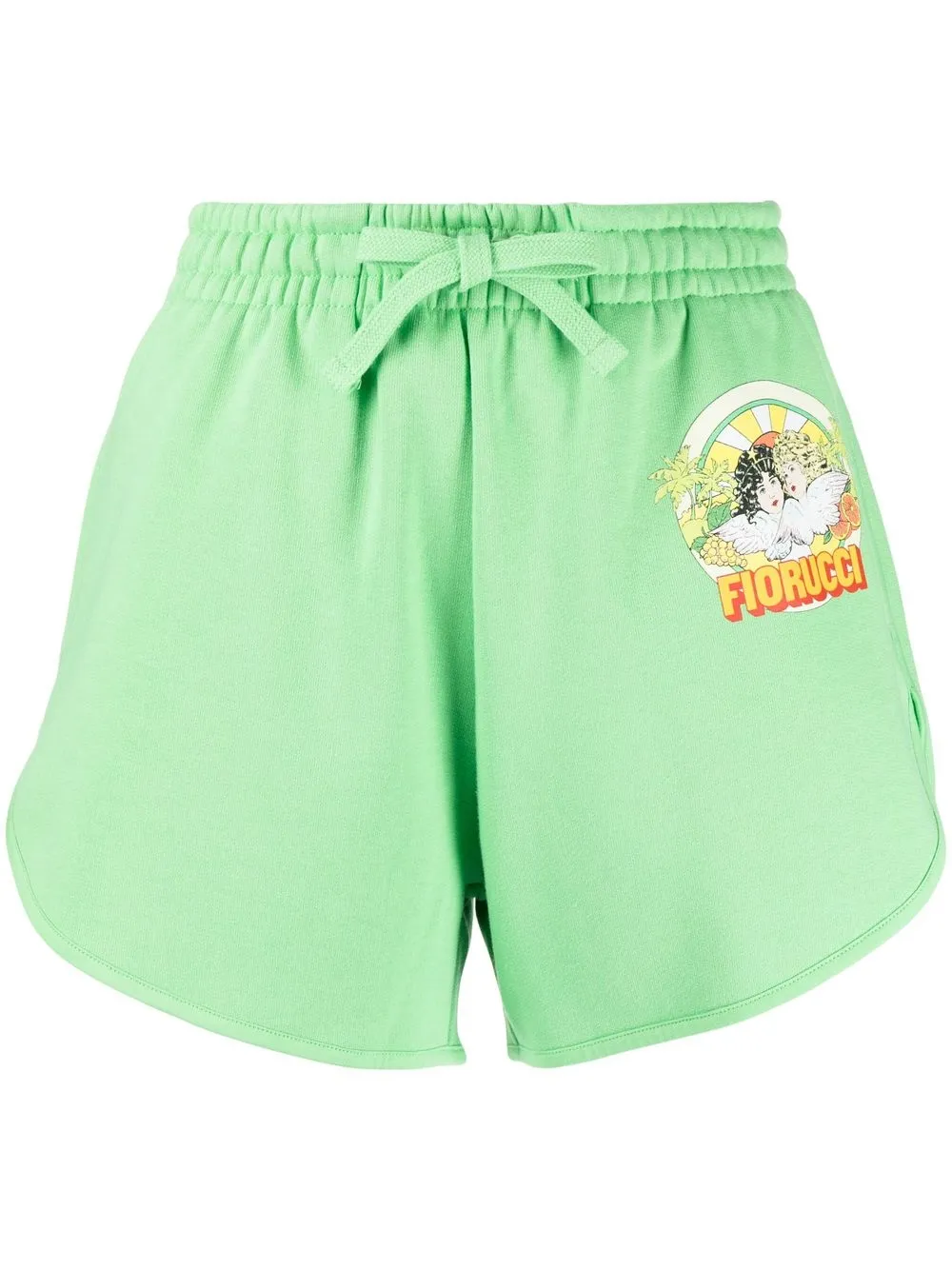 

Fiorucci shorts deportivos con logo estampado - Verde