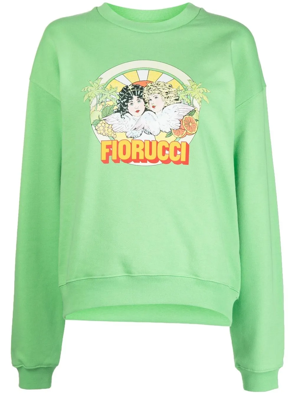 

Fiorucci sudadera con logo estampado - Verde