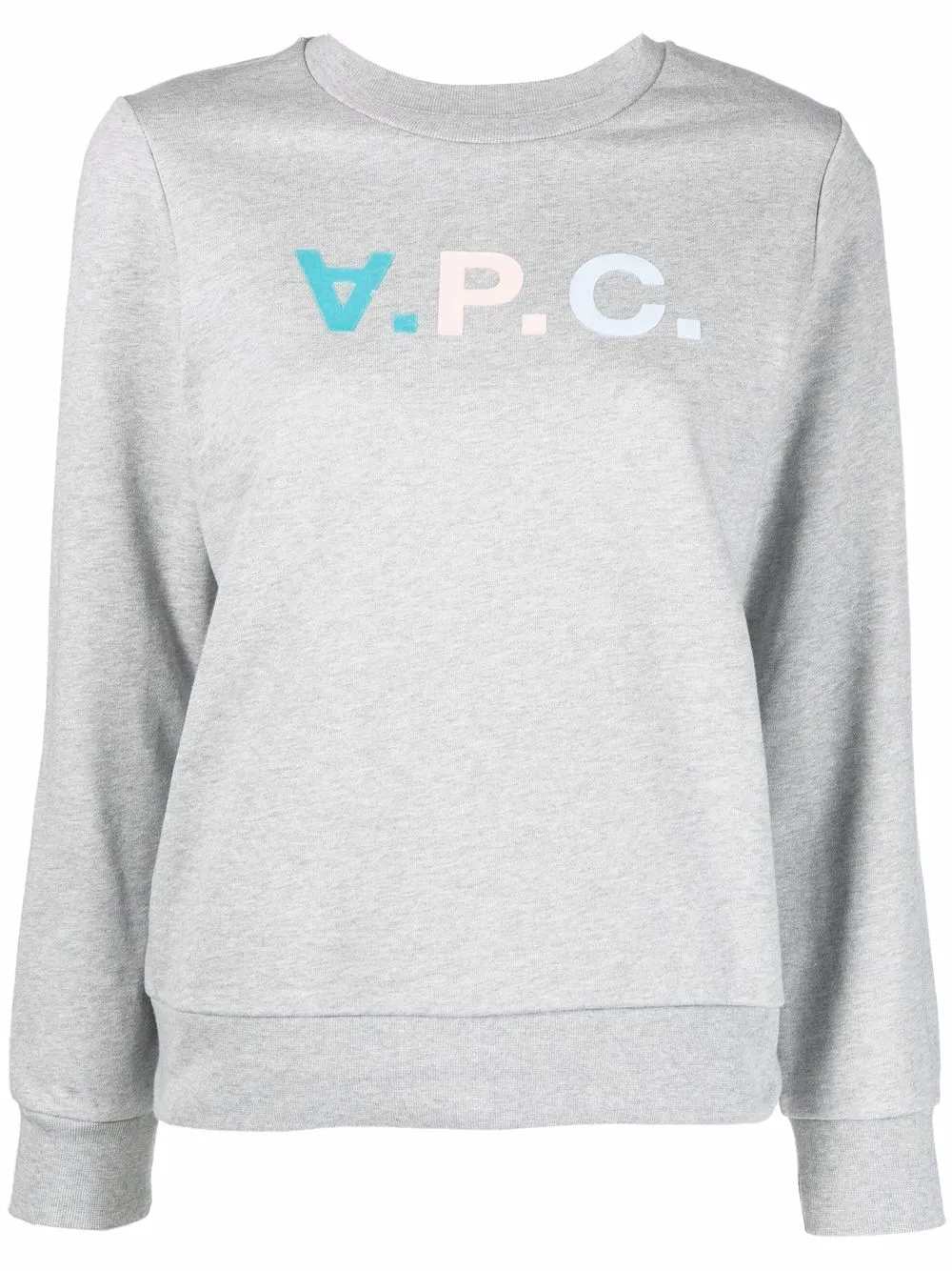 

A.P.C. Suzie flocked-logo sweatshirt - Grey