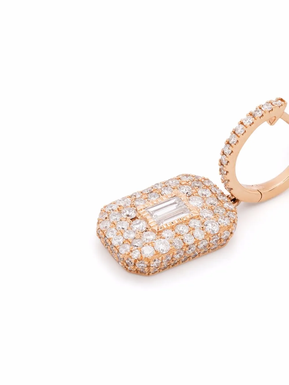  Shay 18kt Rotgoldohrringe Mit Diamanten   Rosa 