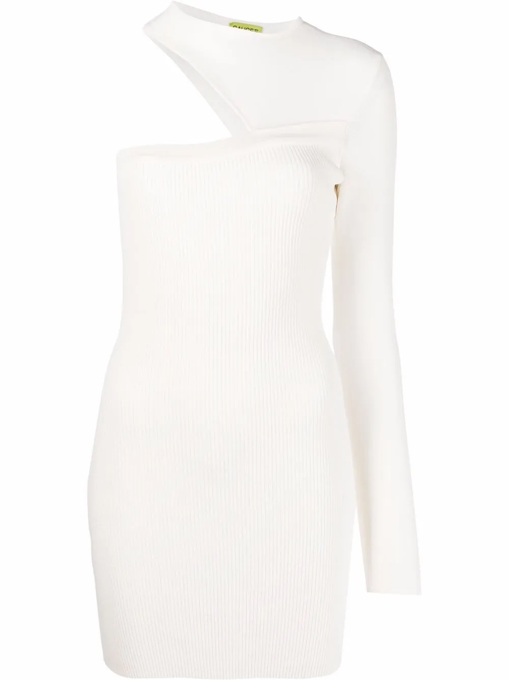 

GAUGE81 one-shoulder fitted dress - White