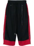 Mastermind World contrast-trim logo shorts - Black