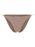 JADE Swim high-waist string bikini bottoms - Brown