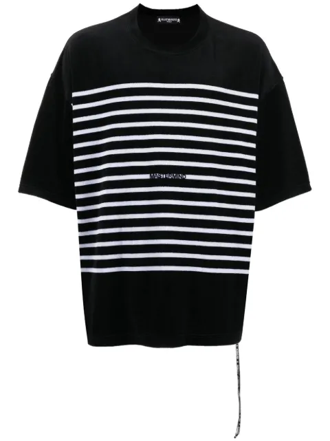 Mastermind World playera a rayas con calavera estampada