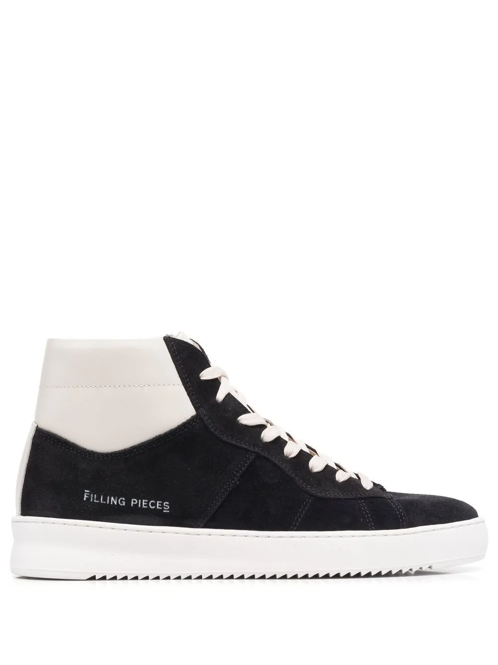 

Filling Pieces tenis altos con logo estampado - Negro