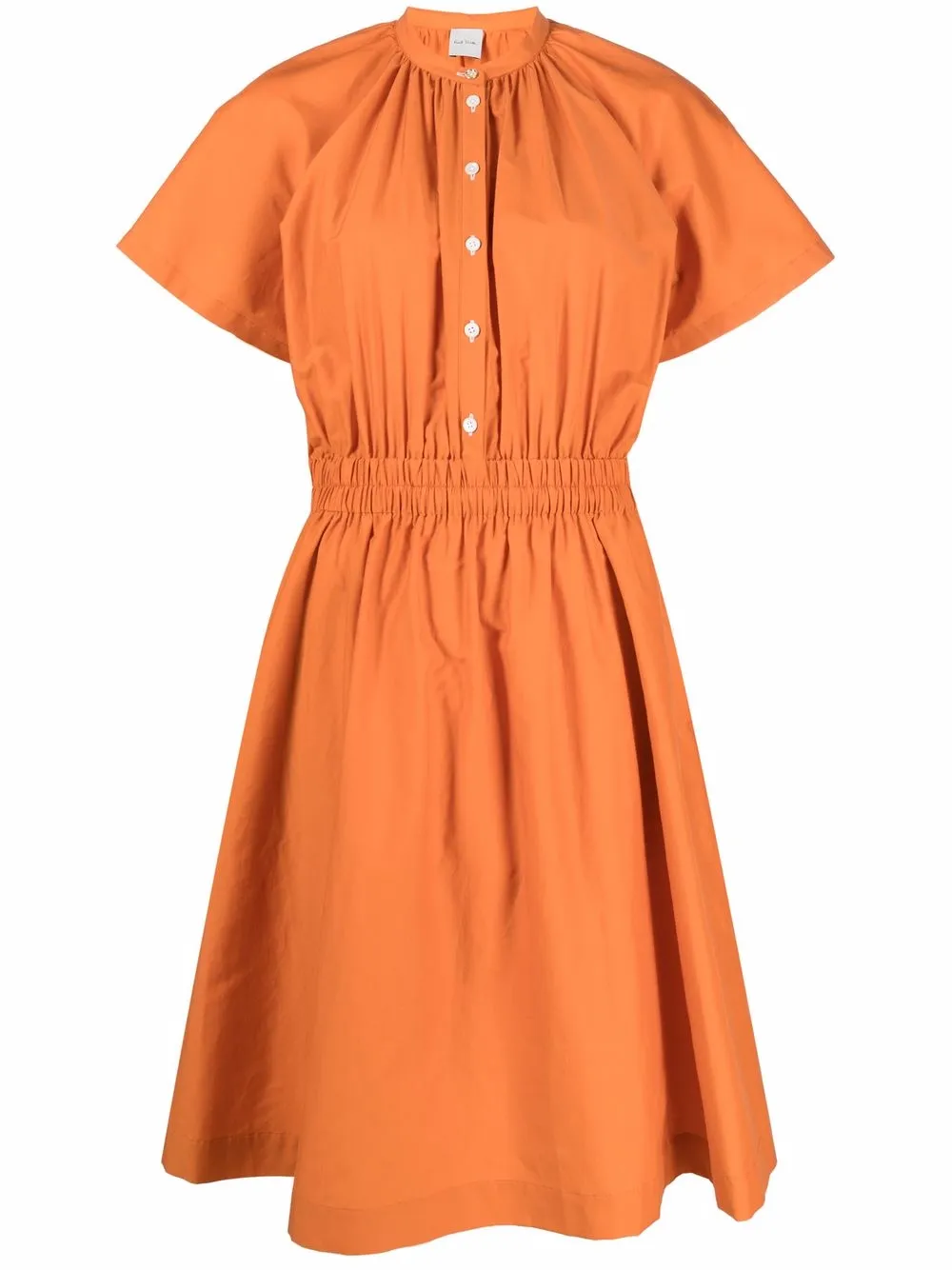 

Paul Smith vestido midi con botones - Naranja