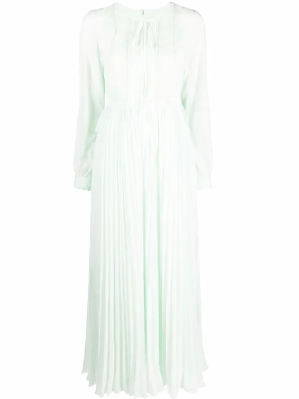 Self Portrait lace-trim maxi dress