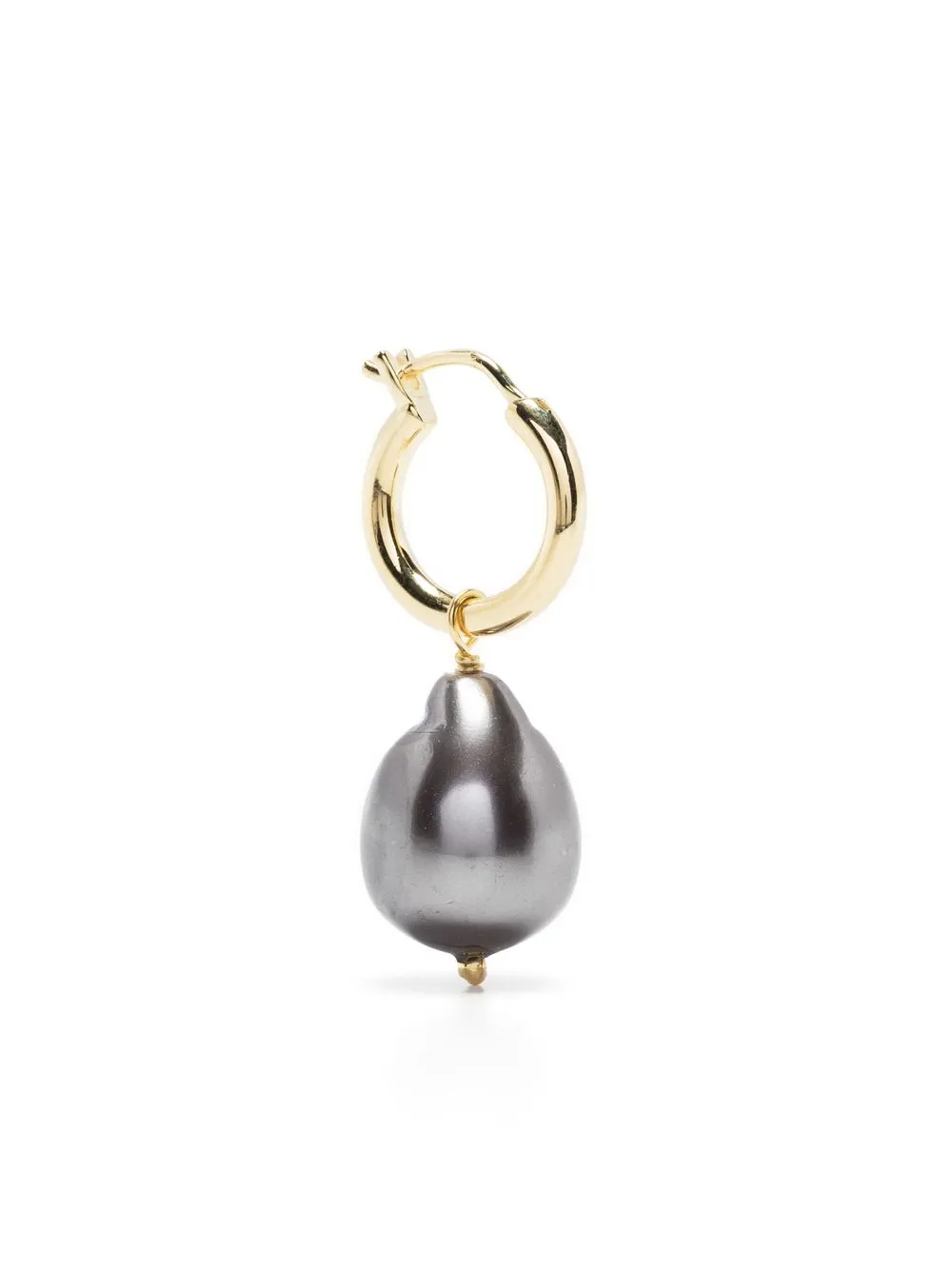 

Northskull pearl-detail huggie earring - Grey