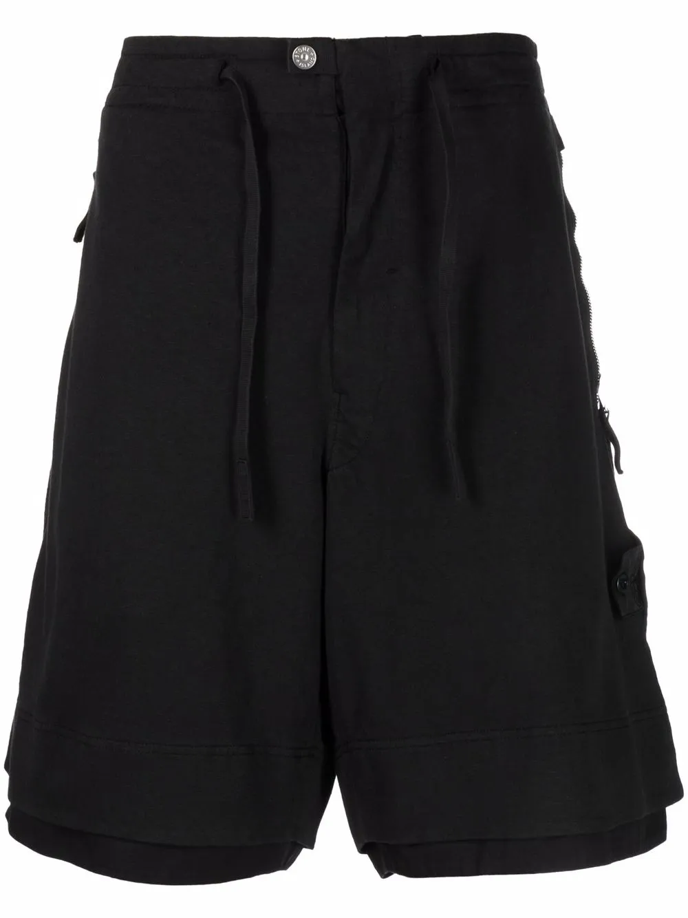 

Stone Island Shadow Project bermudas con efecto moteado - Negro