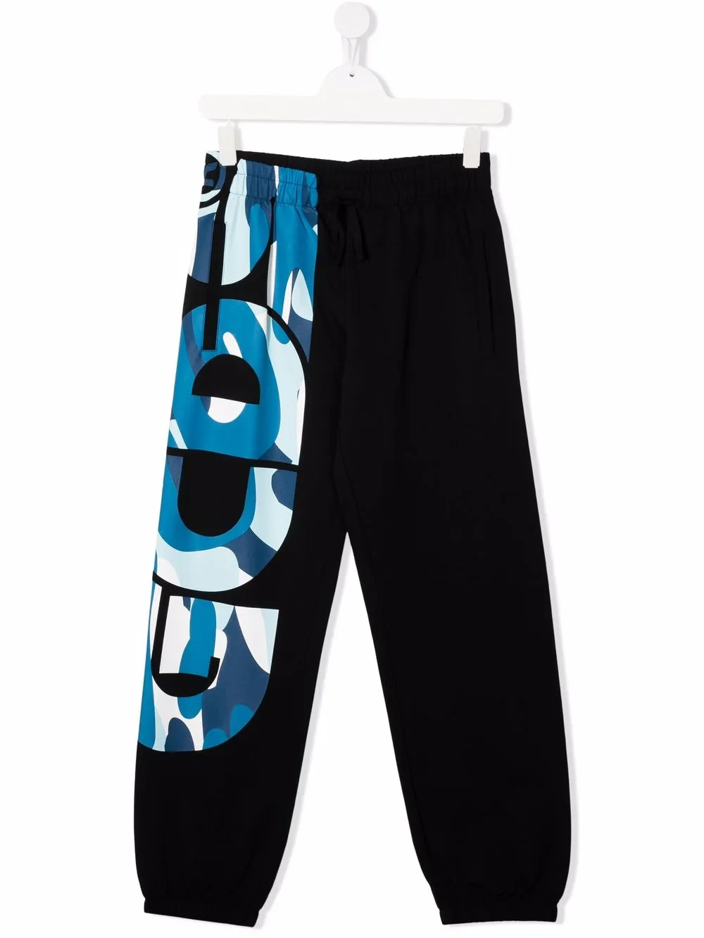 

Gcds Kids pants con logo estampado - Negro