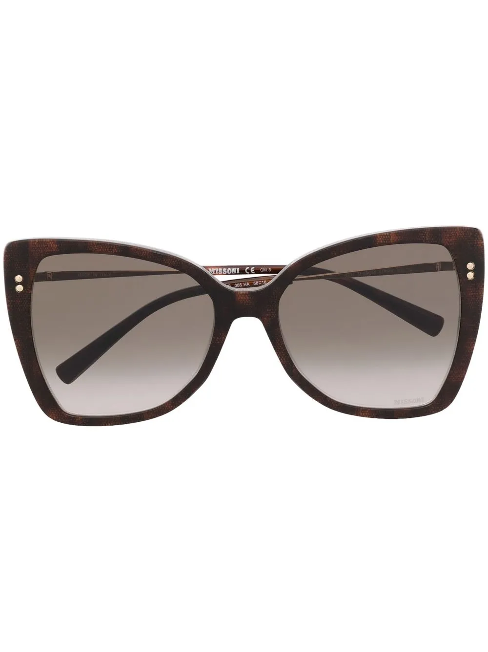 

Missoni oversize cat-eye sunglasses - Brown