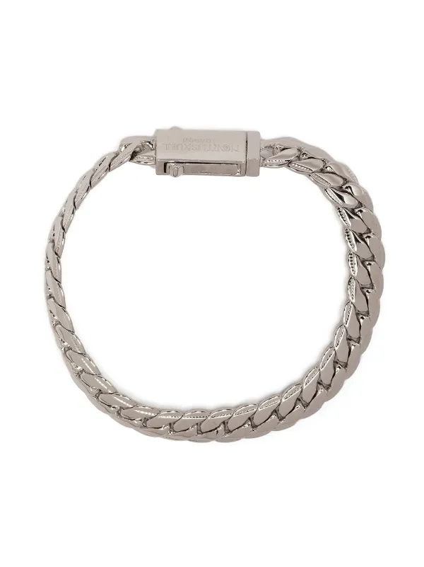 Northskull Engraved flat-chain Bracelet 