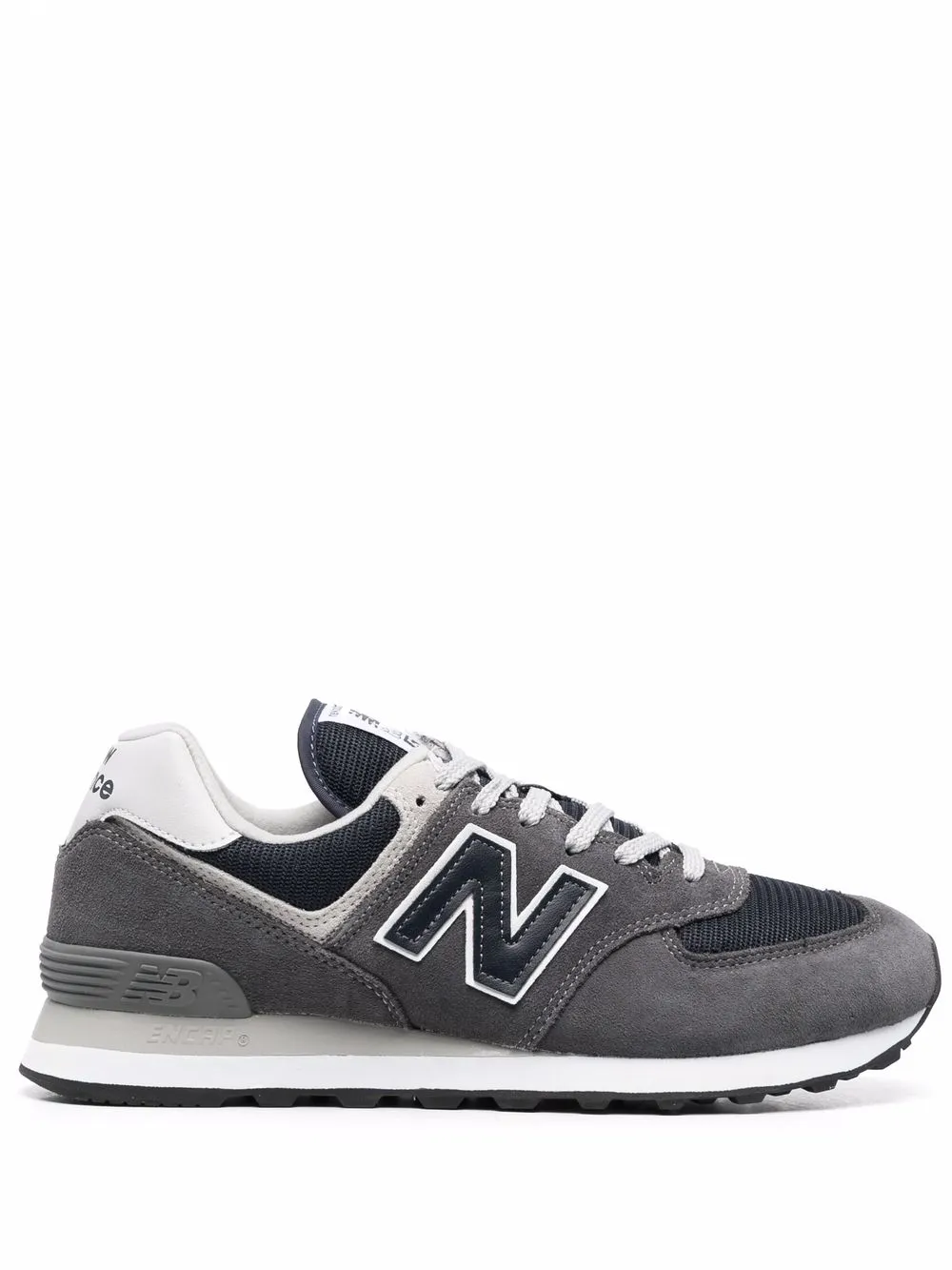 

New Balance tenis con paneles y logo - Gris