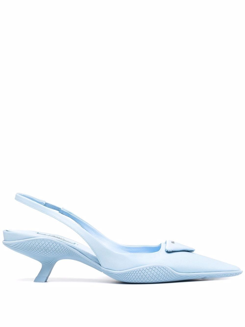 prada blue pumps