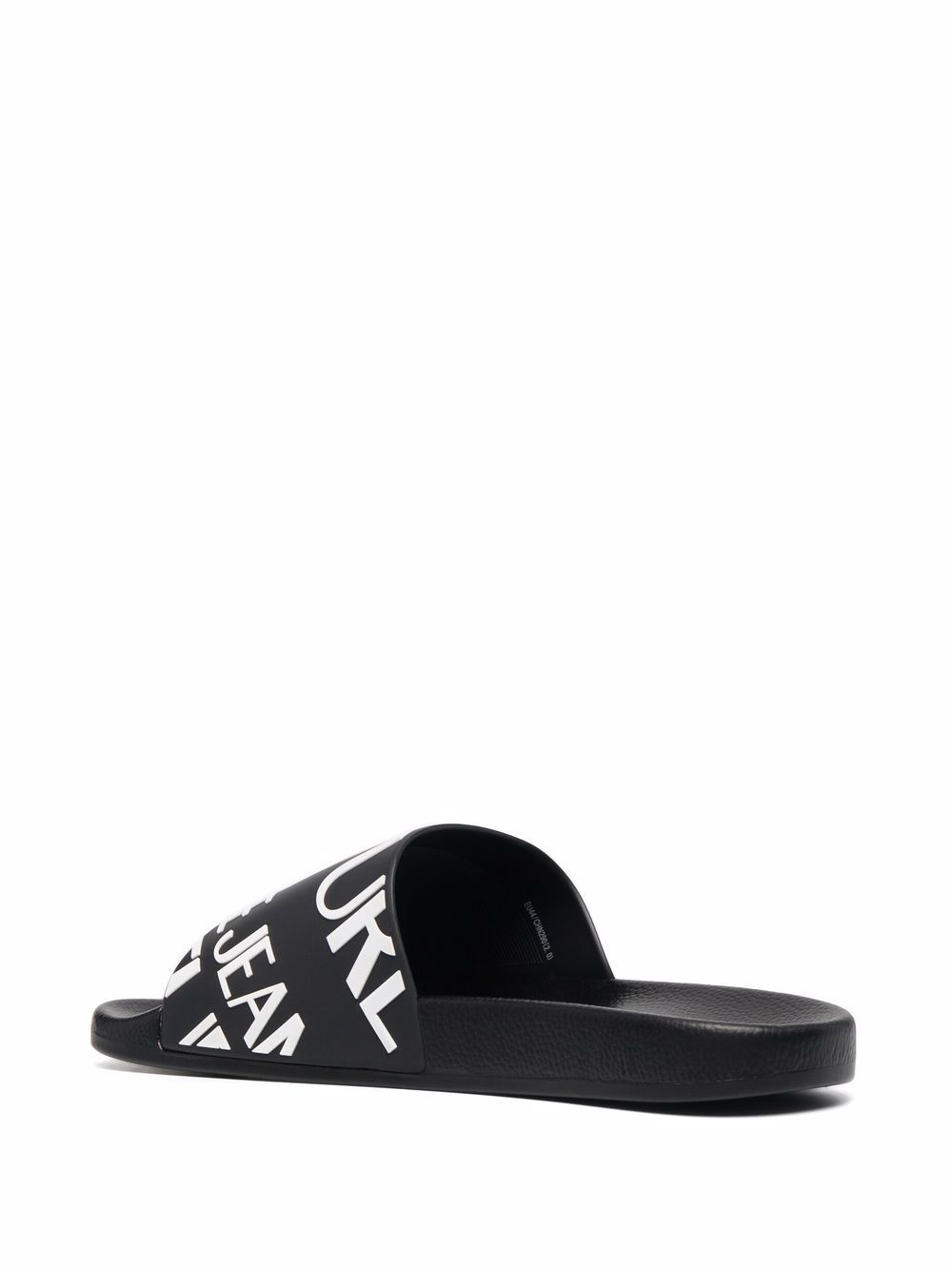 Versace Jeans Couture Logo Print Sliders - Farfetch