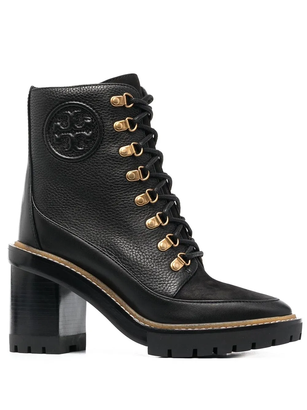 

Tory Burch 100mm lace-up leather boots - Black