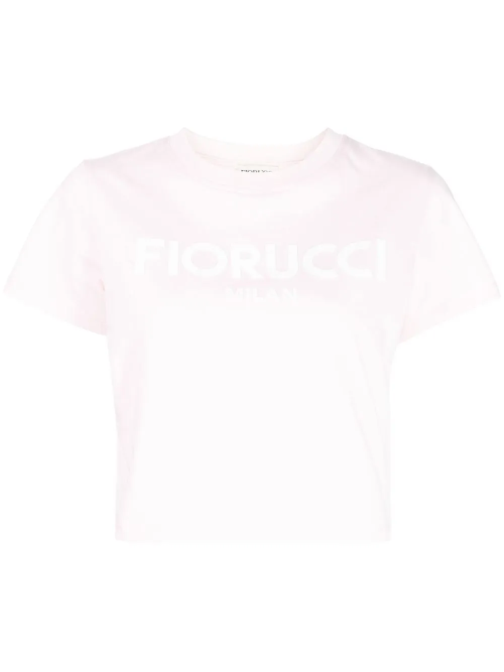 

Fiorucci logo-print cropped T-shirt - Pink