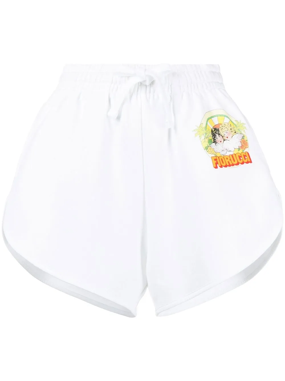 

Fiorucci shorts deportivos con logo estampado - Blanco