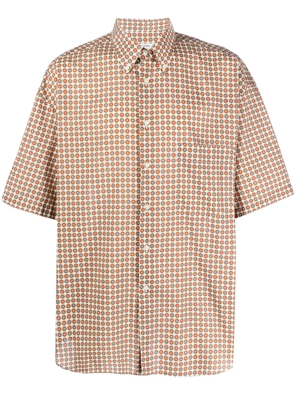 

Valentino Pre-Owned camisa con motivo geométrico 2000 - Neutro