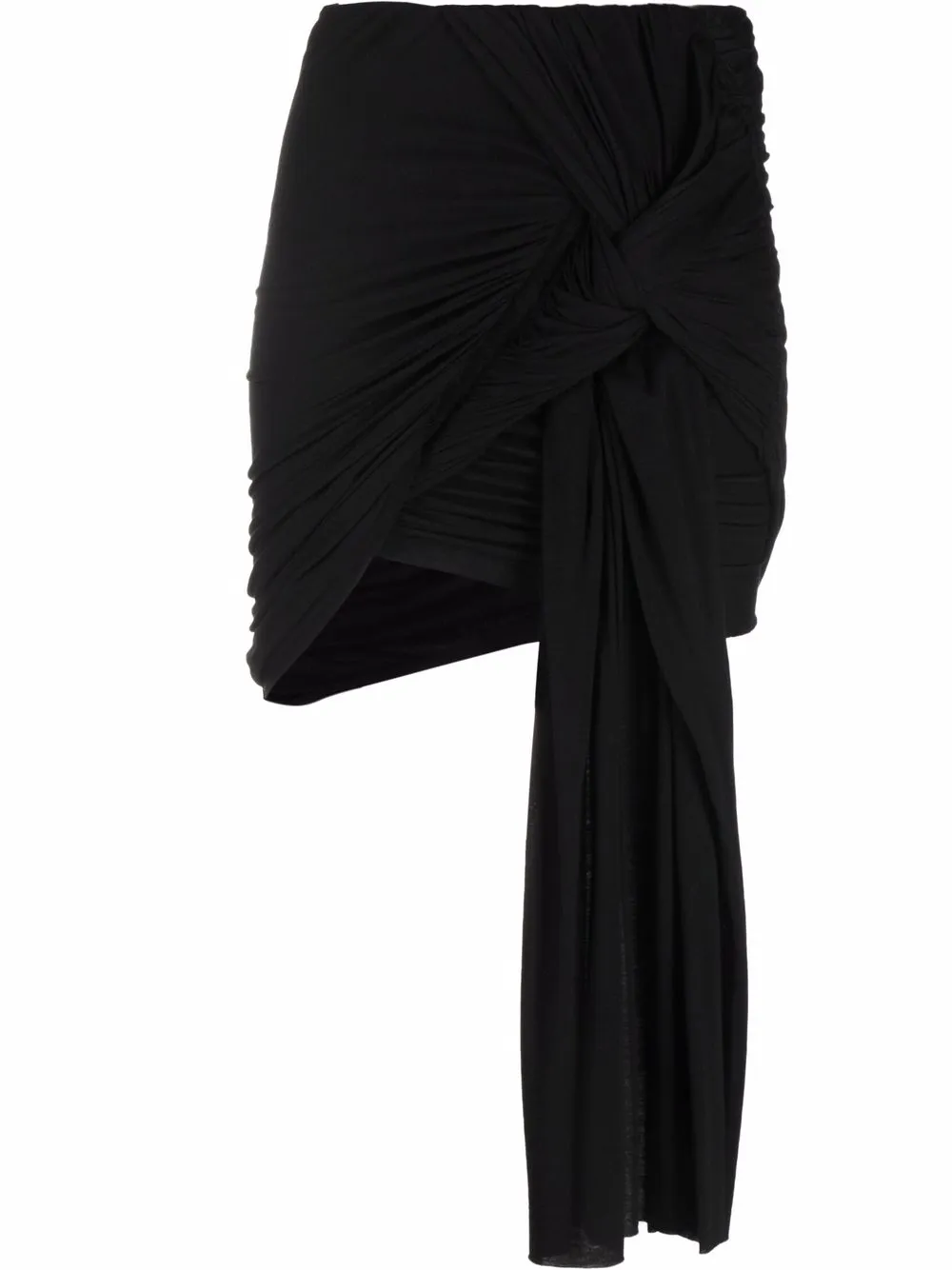 

Rick Owens Lilies falda drapeada con detalle de nudo - Negro