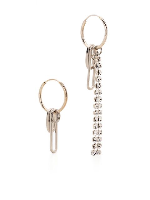 Justine Clenquet Eddie hoop mismatch earrings
