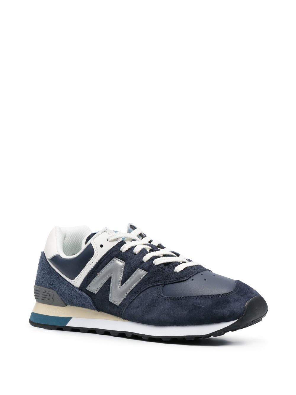 New Balance 574 sneakers met vlakken - Blauw