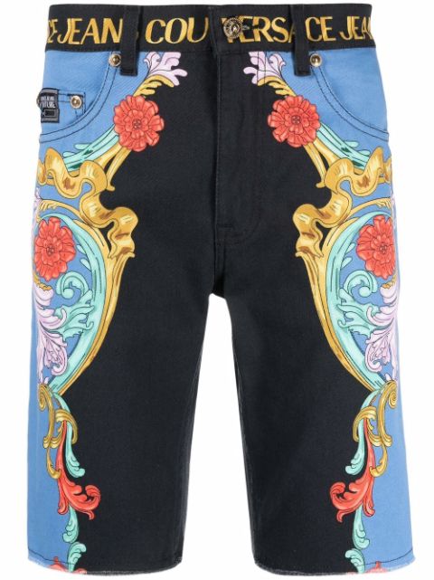 Versace Jeans Couture graphic print shorts