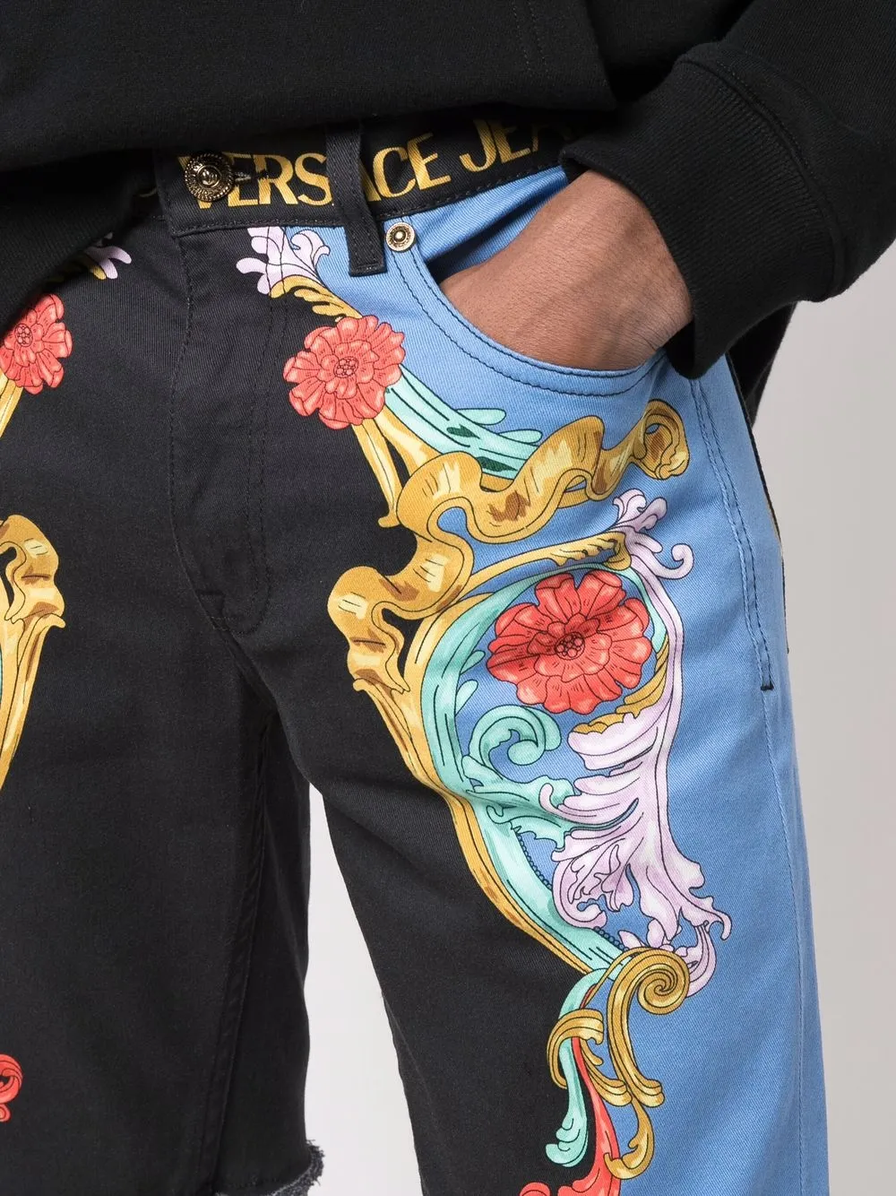 Versace Jeans Couture graphic print shorts