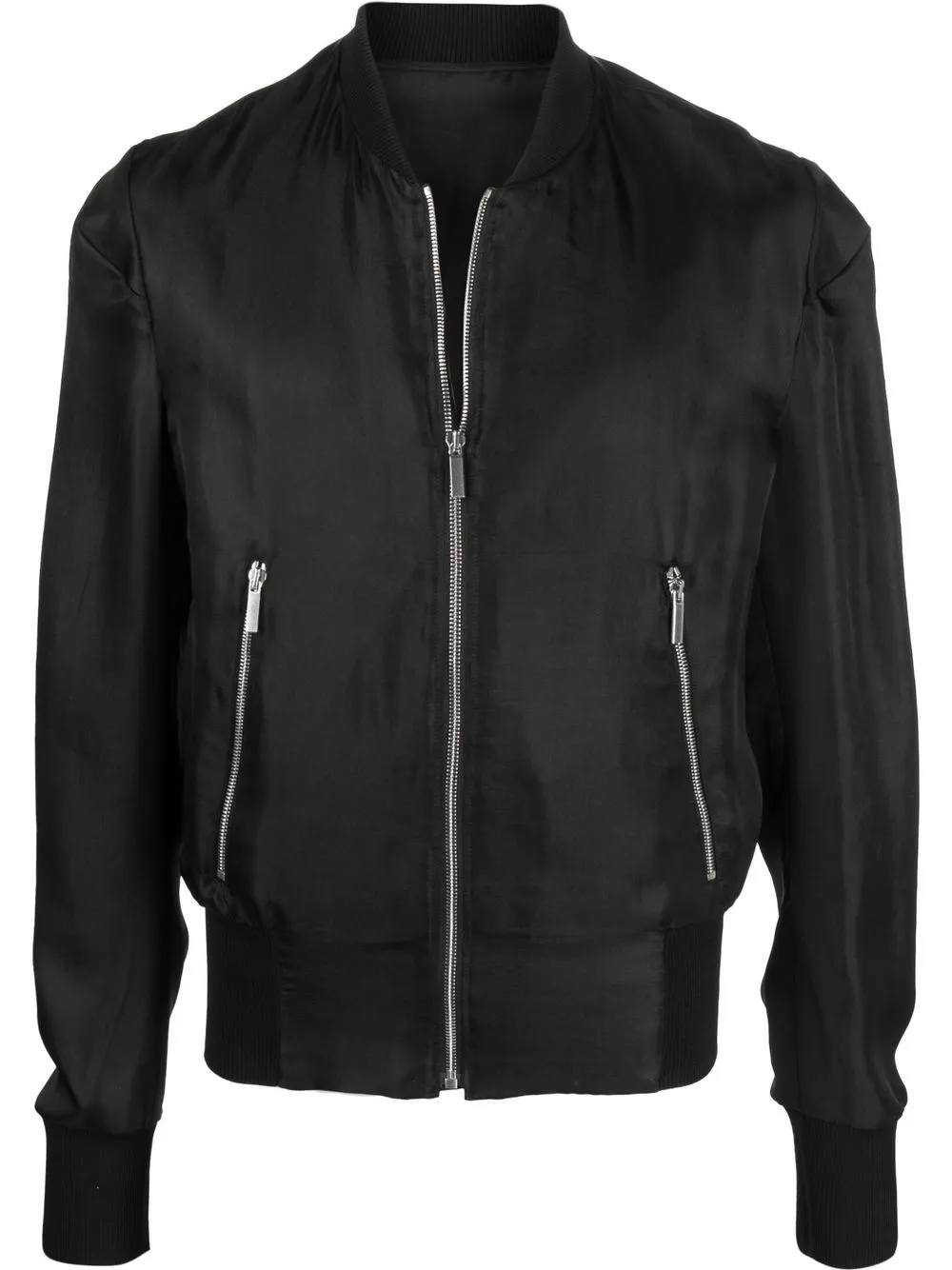 

SAPIO rib-trimmed bomber jacket - Black