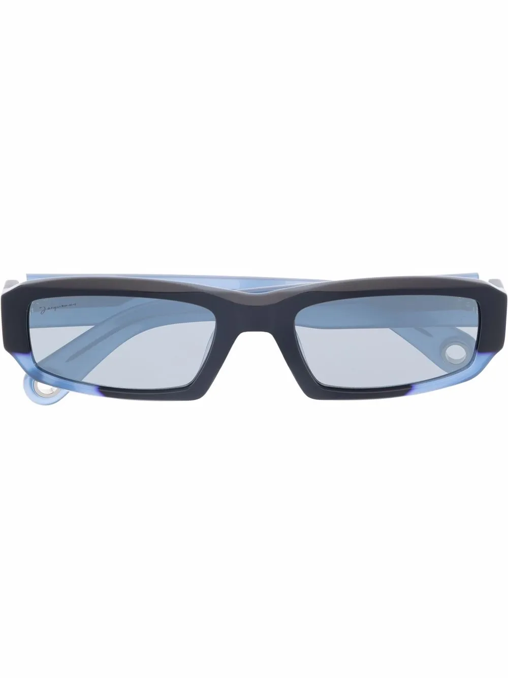 Jacquemus lentes de sol con armazón rectangular - Azul