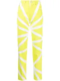 Fiorucci graphic-print straight-leg jeans - Yellow