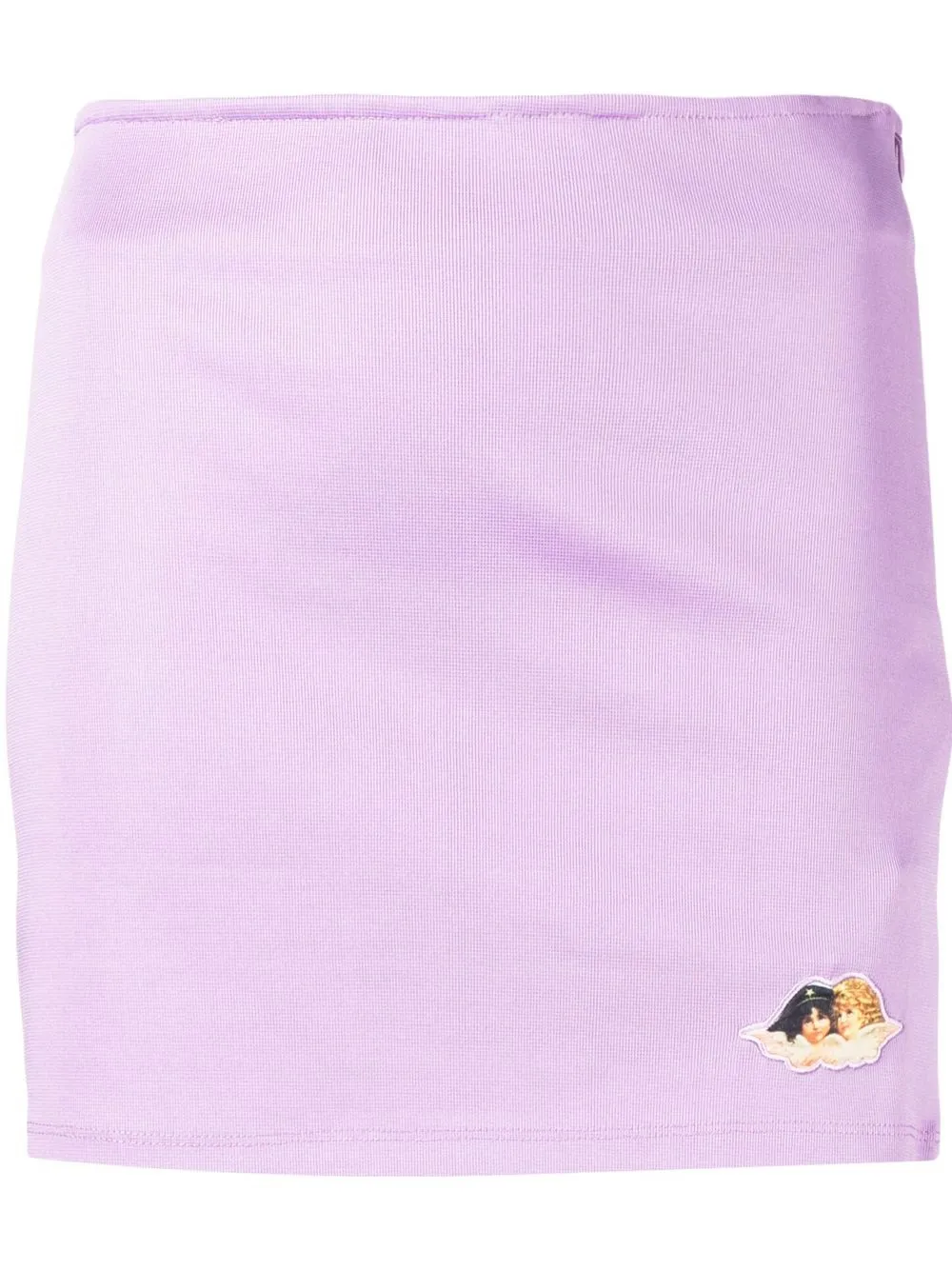 

Fiorucci falda ajustada con parche del logo - Morado