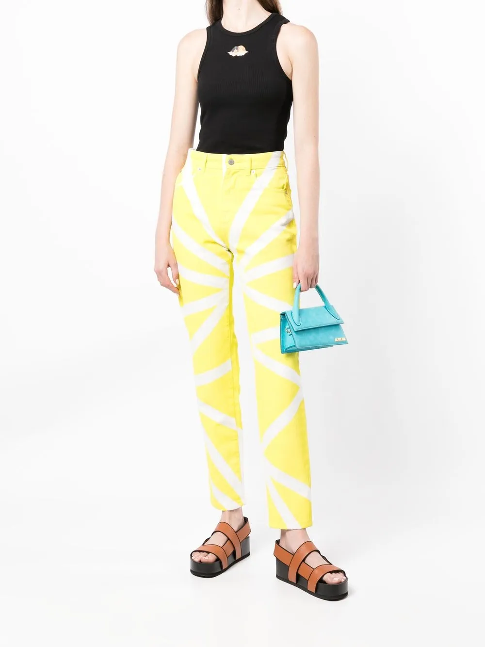 Fiorucci Top met ronde hals - Zwart
