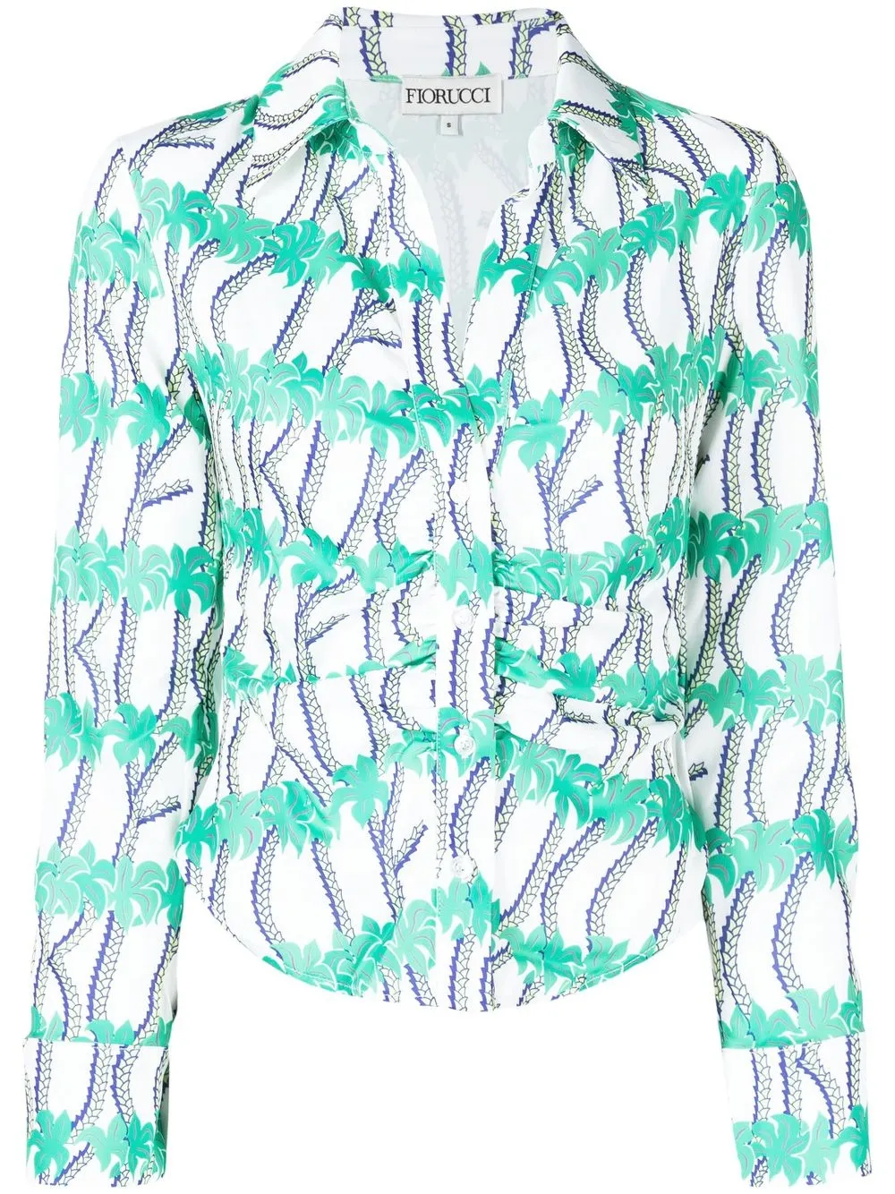 

Fiorucci camisa con botones y logo estampado - Verde